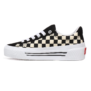 Vans Checkerboard Sid NI Black Classic Womens - (Checkerboard) True White/Black VN0A4BNF27I Shoes