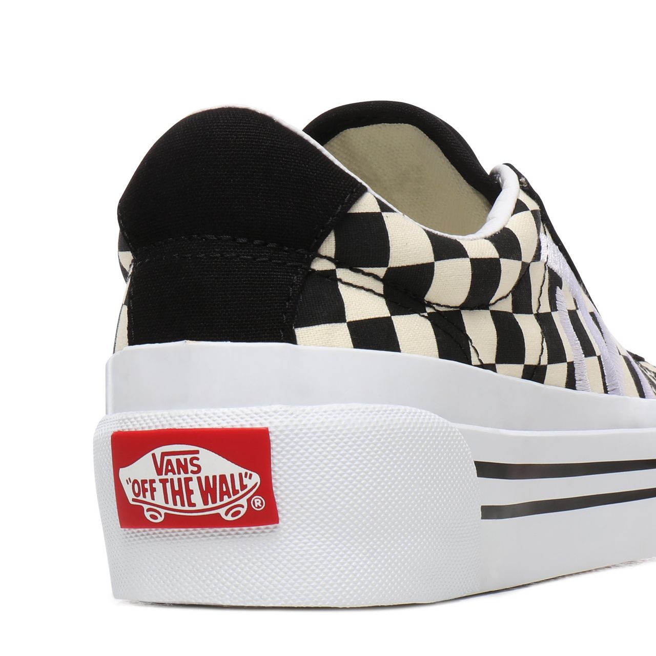 Vans Checkerboard Sid NI Black Classic Womens - (Checkerboard) True White/Black VN0A4BNF27I Shoes