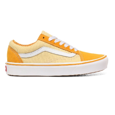 Vans Suede and Textile ComfyCush Old Skool Yellow Classic Womens - (Suede/Textile) Cadmium Yellow/Golden Haze VN0A3WMAWX2 Shoes