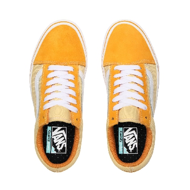 Vans Suede and Textile ComfyCush Old Skool Yellow Classic Womens - (Suede/Textile) Cadmium Yellow/Golden Haze VN0A3WMAWX2 Shoes