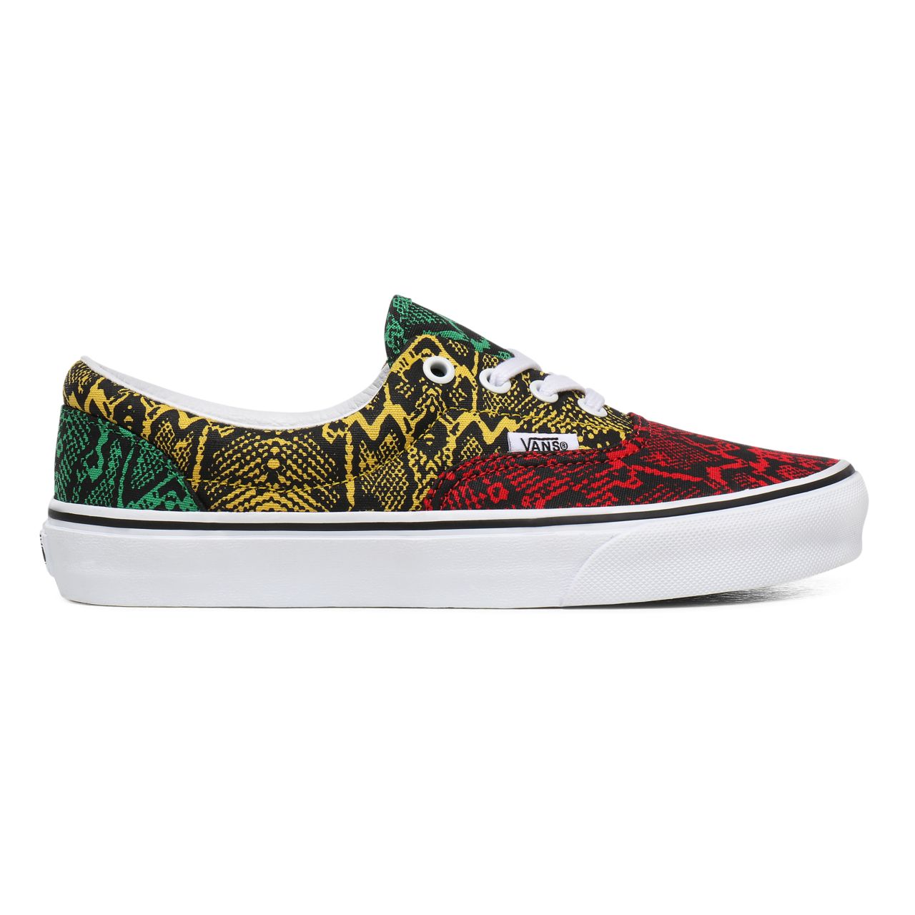 Vans Multi Python Era Multicolour Classic Womens - (Multi Python) Rasta/True White VN0A4U39WZ3 Shoes