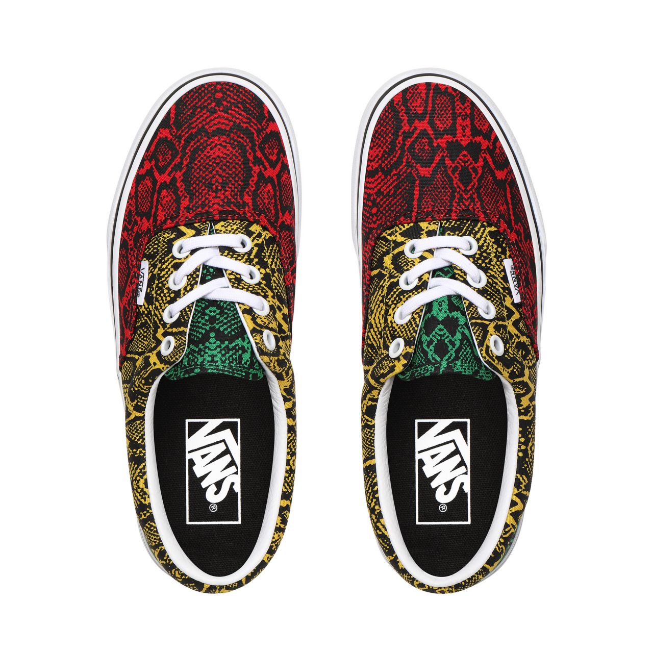 Vans Multi Python Era Multicolour Classic Womens - (Multi Python) Rasta/True White VN0A4U39WZ3 Shoes