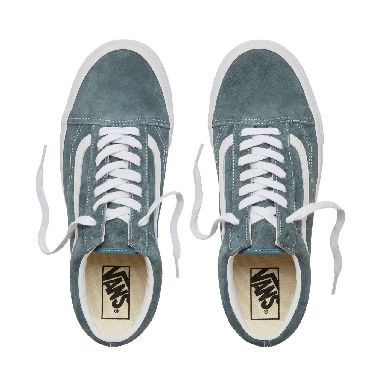 Vans Suede Old Skool Classic Mens Womens - (Pig Suede) Stormy Weather/True White VA38G1U5N Shoes