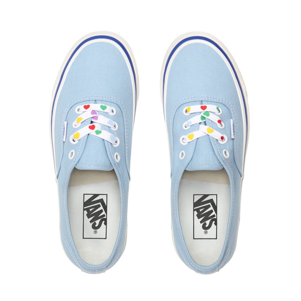 Vans Anaheim Factory Authentic 44 DX Blue Classic Womens - (Anaheim Factory) Og Light Blue/Og Heart Lace VN0A38ENWO6 Shoes