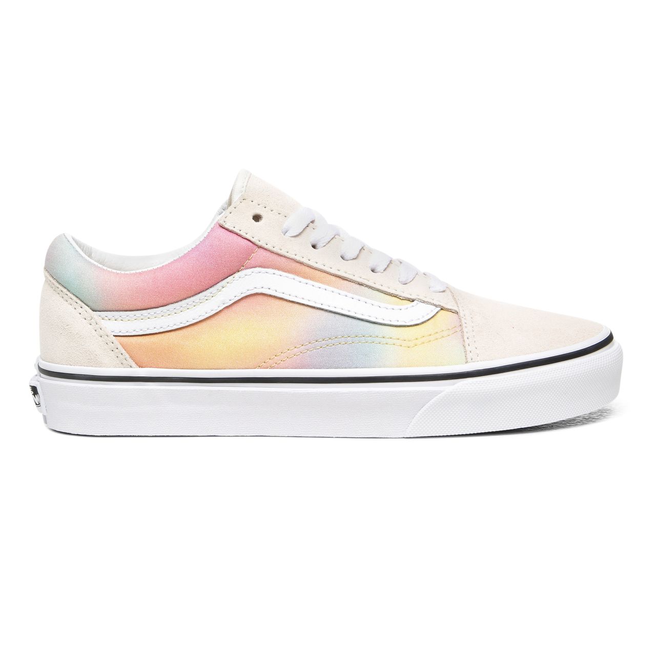 Vans Aura Shift Old Skool Multicolour Classic Womens - (Aura Shift) Multi/True White VN0A4U3BWGQ Shoes