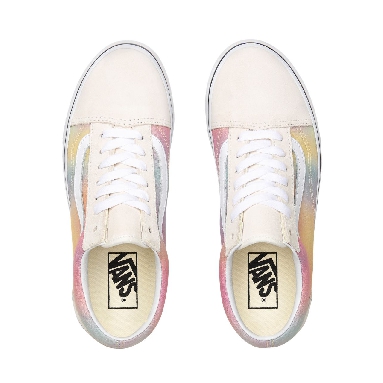 Vans Aura Shift Old Skool Multicolour Classic Womens - (Aura Shift) Multi/True White VN0A4U3BWGQ Shoes