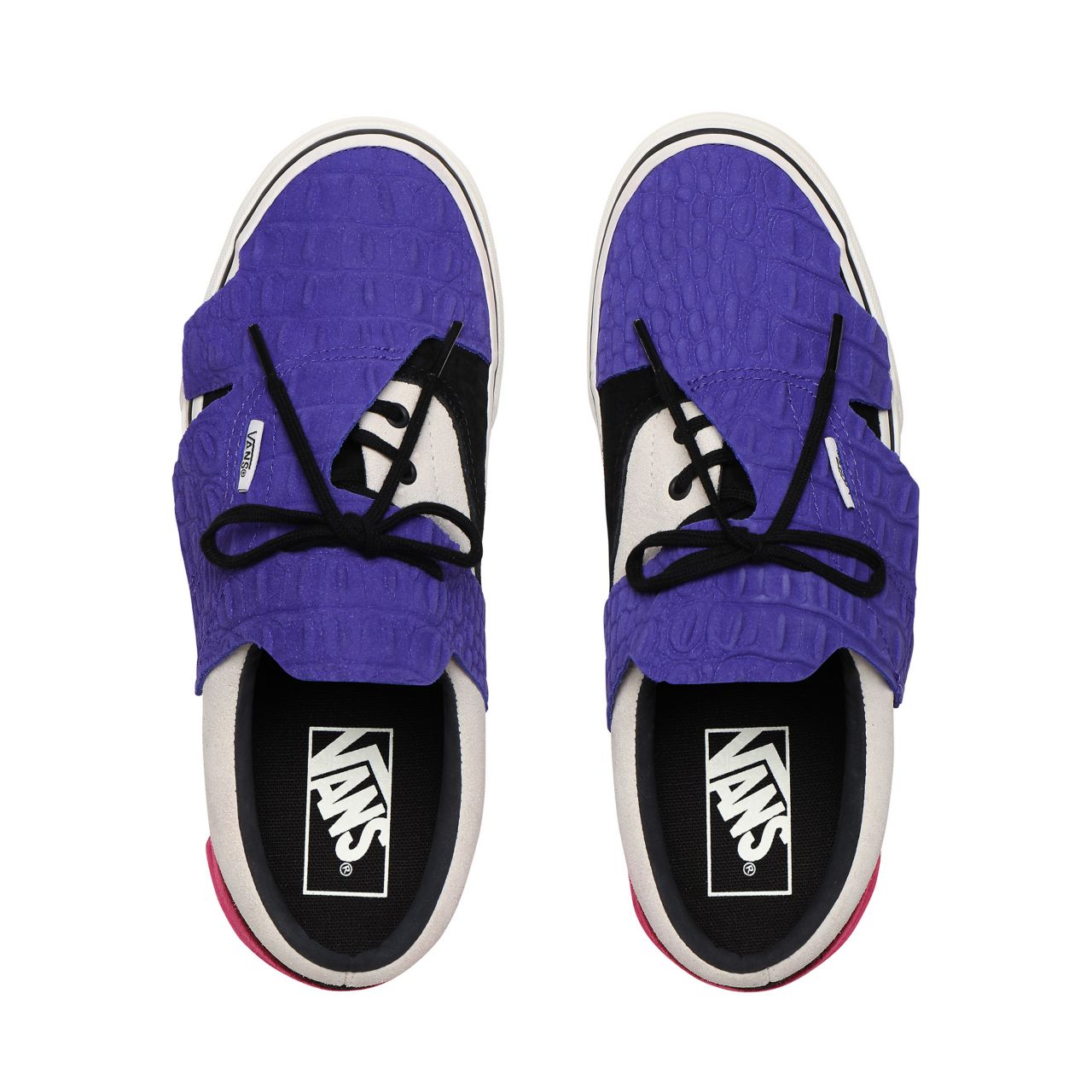 Vans Emboss Croc Era Origami Purple Classic Womens - (Emboss Croc) Multi/Snow White VN0A4TZWX90 Shoes