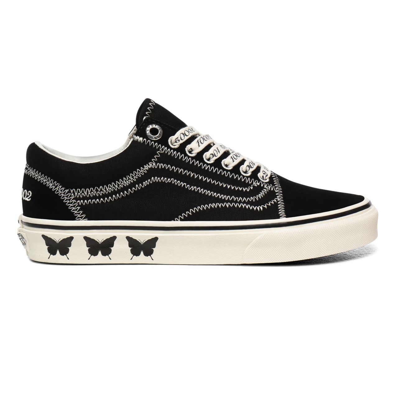 Vans x Sandy Liang Old Skool Black Classic Womens - (Sandy Liang) Delancey/True White VN0A4U3BXF5 Shoes