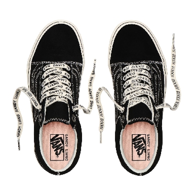 Vans x Sandy Liang Old Skool Black Classic Womens - (Sandy Liang) Delancey/True White VN0A4U3BXF5 Shoes