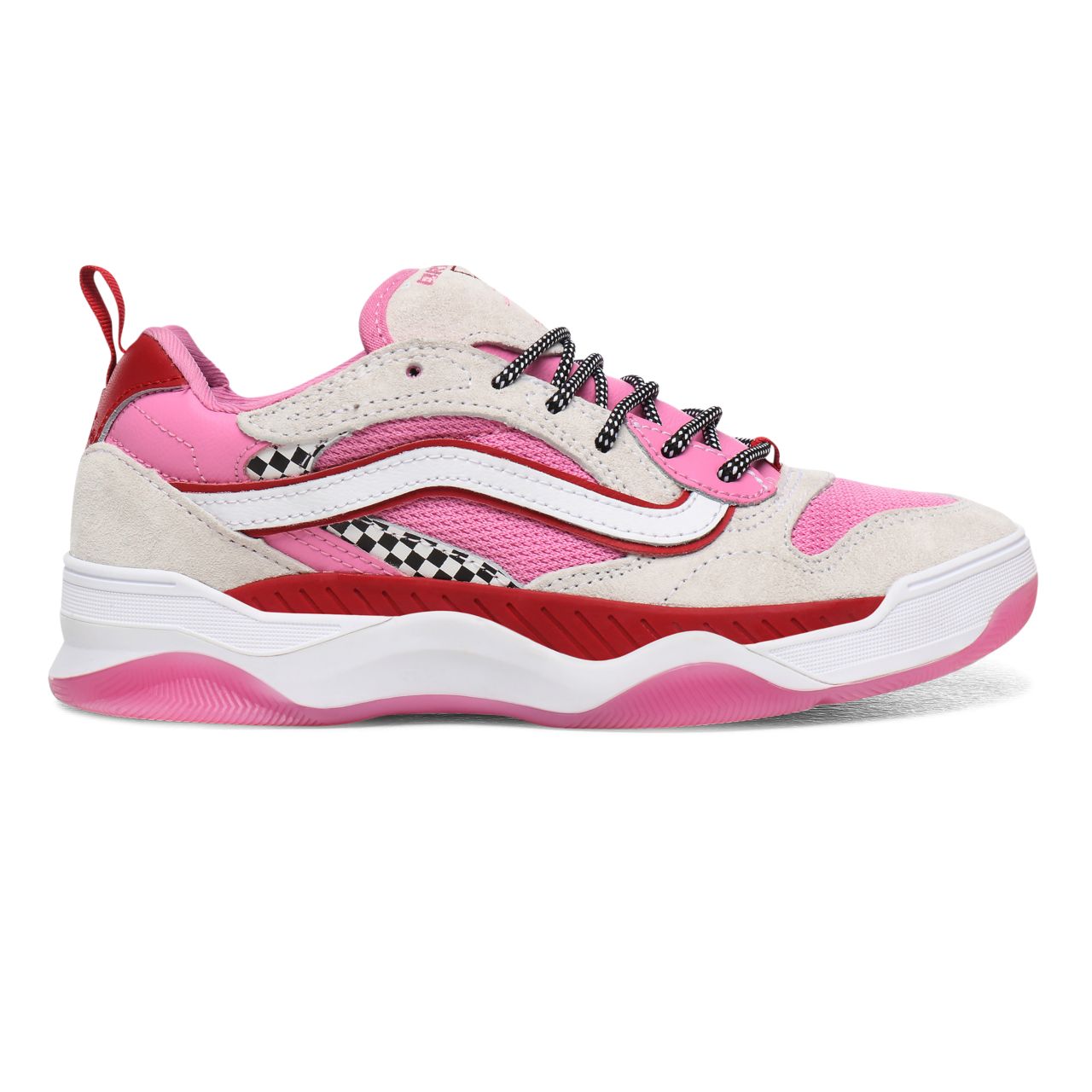 Vans Mini Check Brux WC Pink Classic Womens - (Mini Check) Fuchsia Pink/Chili Pepper VN0A4BH4WR1 Shoes