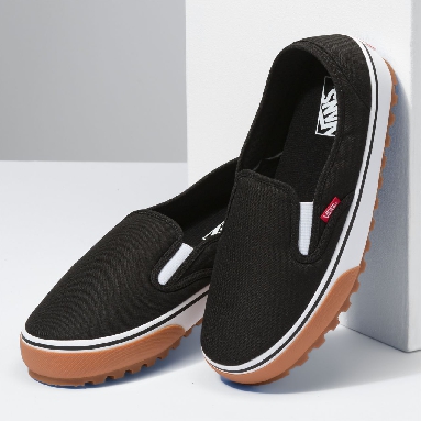 Vans Snow Lodge Slipper Vansguard Black Classic Mens Womens - Black/White VN0A5JI2Y28 Shoes