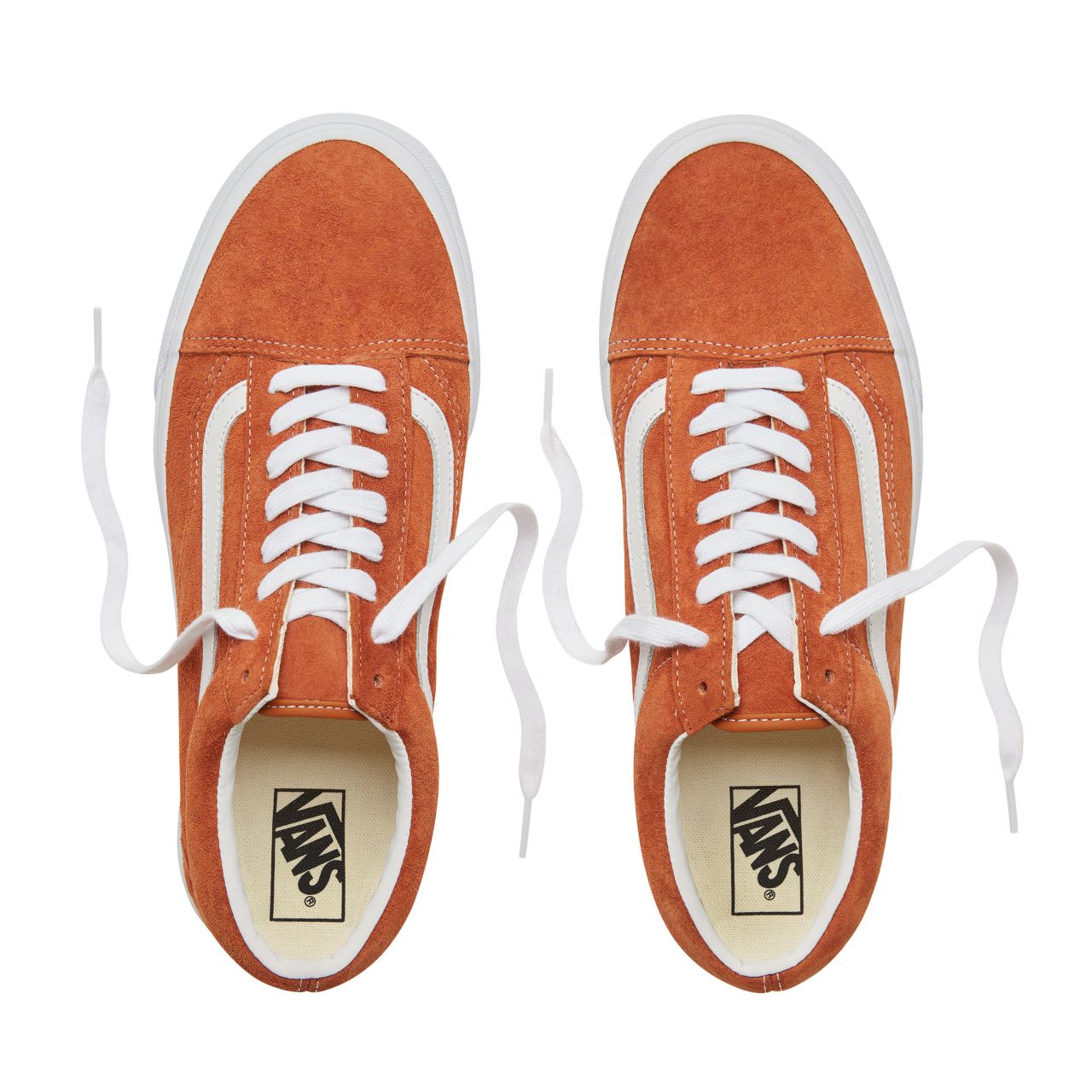 Vans Suede Old Skool Classic Mens Womens - (Pig Suede) Leather Brown/True White VA38G1U5K Shoes