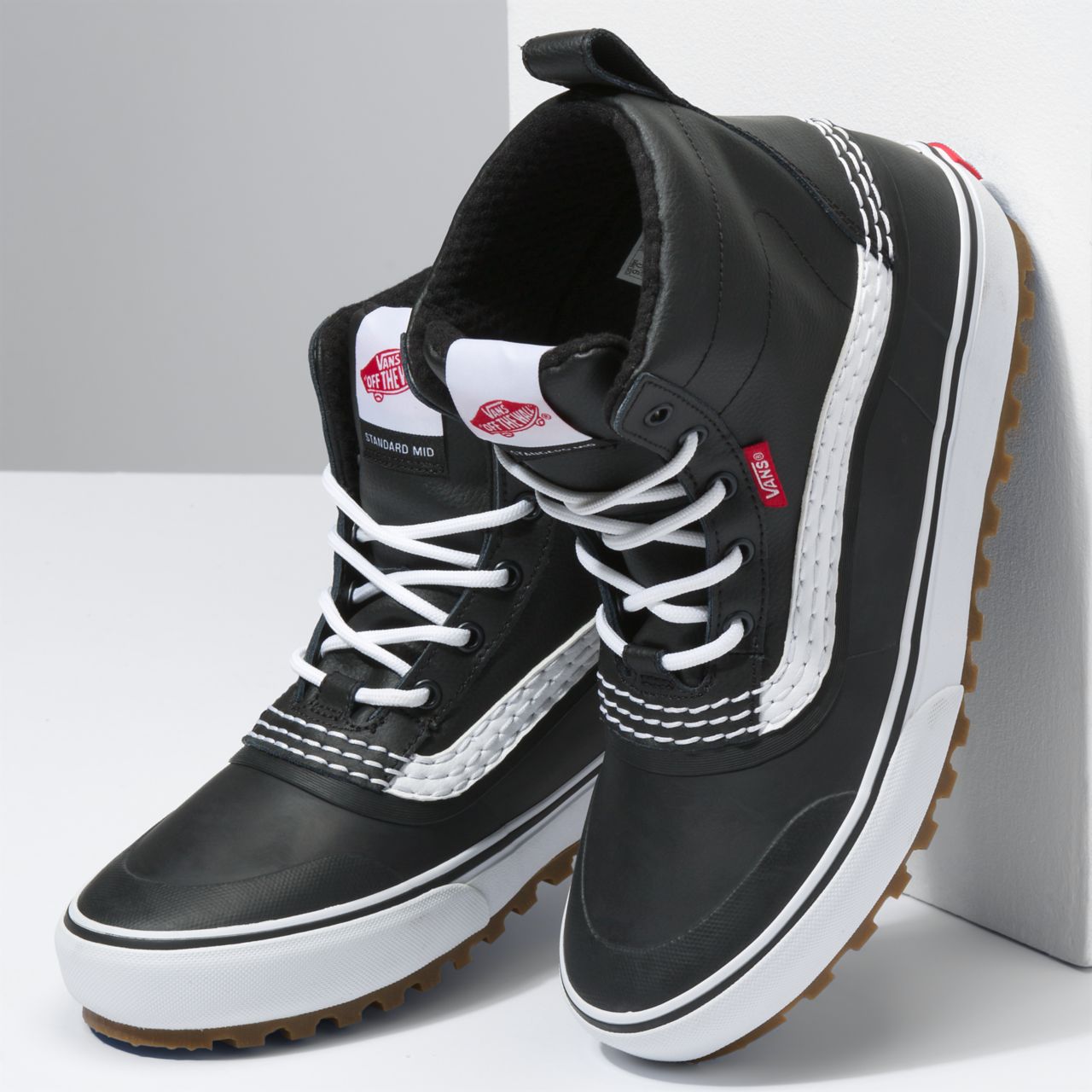 Vans Standard Mid Snow MTE Black Classic Mens Womens - Black/White VN0A5JHZY28 Shoes