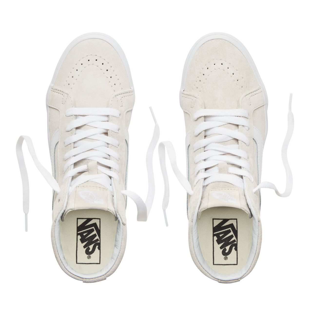 Vans Suede Sk8-Hi Reissue Classic Mens Womens - (Pig Suede) Moonbeam/True White VA2XSBU5L Shoes