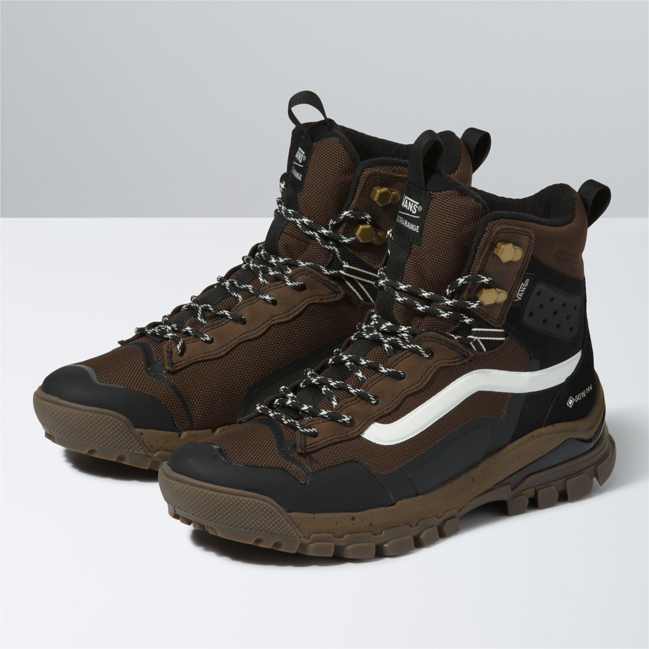 Vans UltraRange EXO Hi Gore-Tex MTE-3 Brown Classic Mens Womens - Demitasse/Dark Gum VN0A5JHX233 Shoes