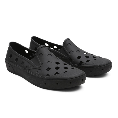 Vans Slip-On TRK Black Classic Mens Womens - Black VN0A5HF8BLK Shoes