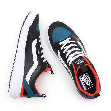 Vans Carbon UltraRange Exo Black Classic Mens Womens - (Carbon) black/electric orange VN0A4U1KA1Z Shoes