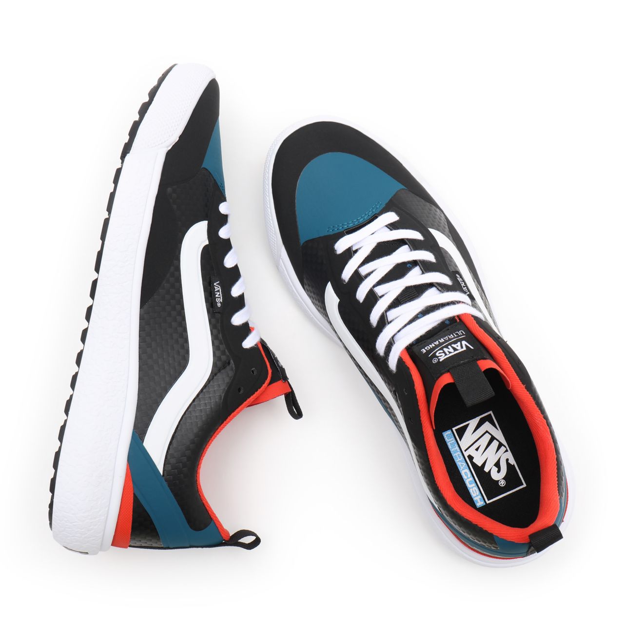 Vans Carbon UltraRange Exo Black Classic Mens Womens - (Carbon) black/electric orange VN0A4U1KA1Z Shoes