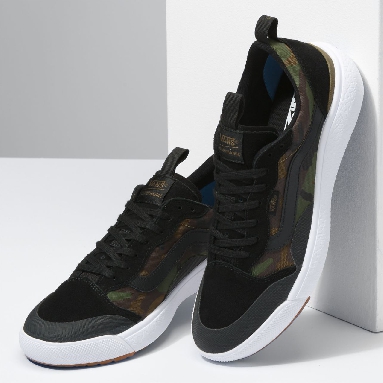 Vans Camo UltraRange Exo Se Black Classic Mens Womens - (Camo) black/marshmallow VN0A4UWMA2F Shoes