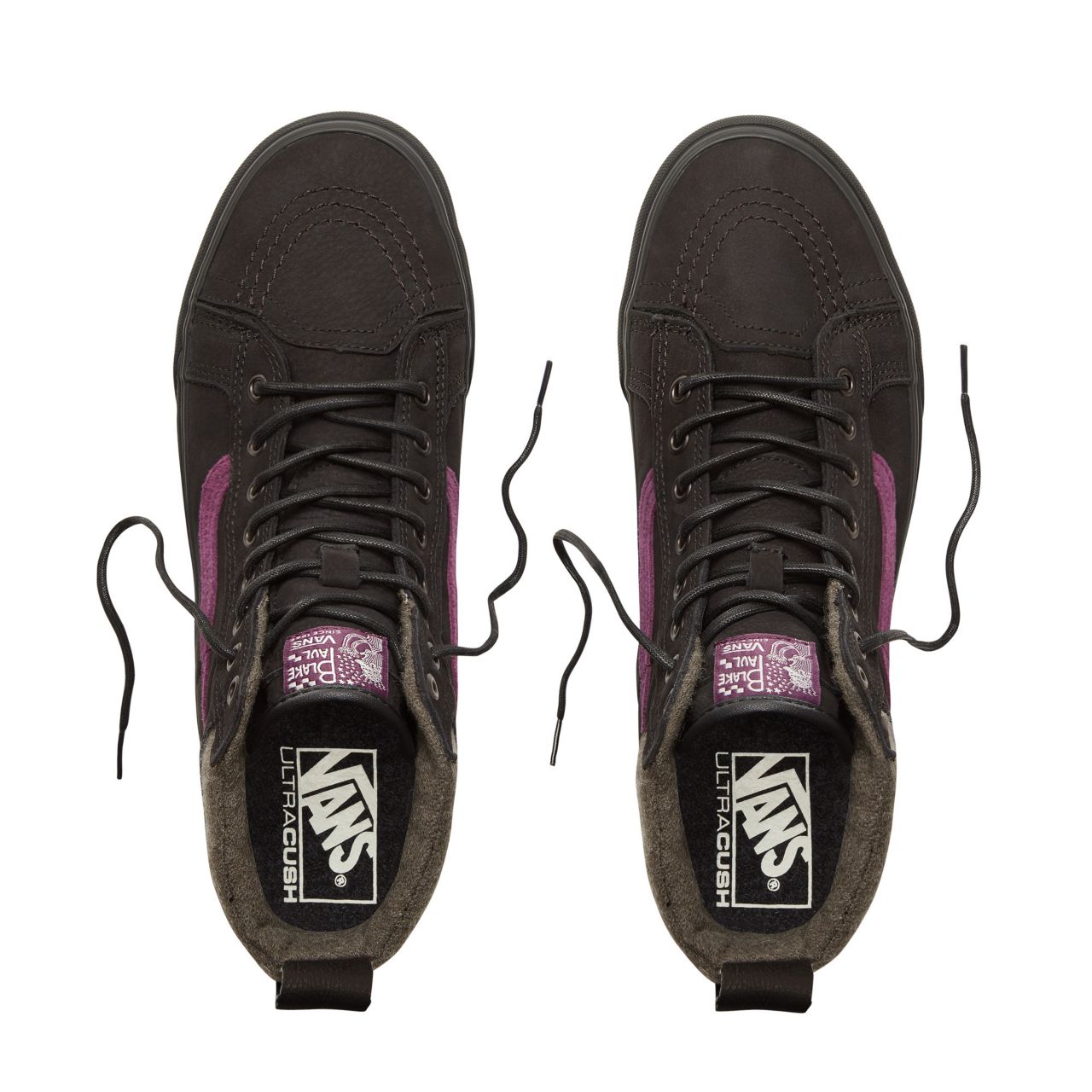 Vans Blake Paul Sk8-Hi 46 MTE Classic Mens Womens - Black/Purple (Blake Paul) VA3DQ5UBW Shoes