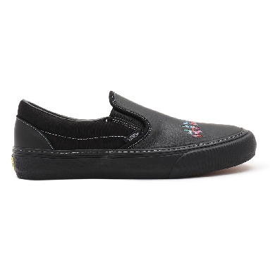 Vans X Wade Goodall Classic Slip-On Sf Black Classic Mens Womens - (Wade Goodall) Black VN0A3MUCN3H Shoes