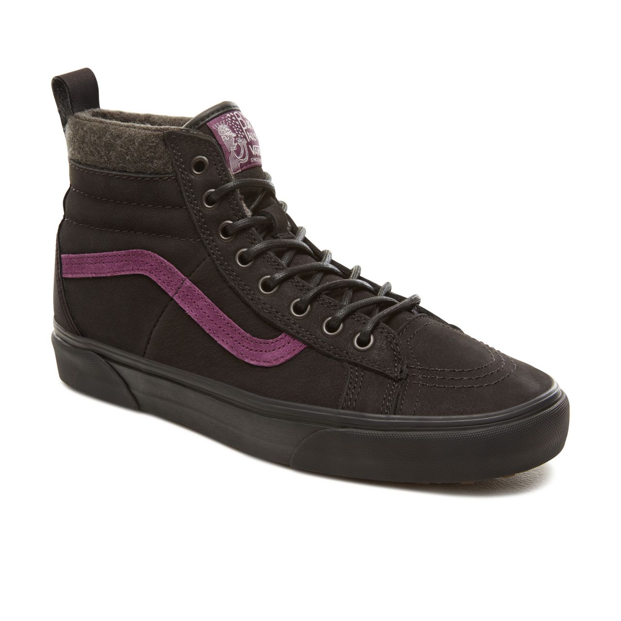 Vans Blake Paul Sk8-Hi 46 MTE Classic Mens Womens - Black/Purple (Blake Paul) VA3DQ5UBW Shoes