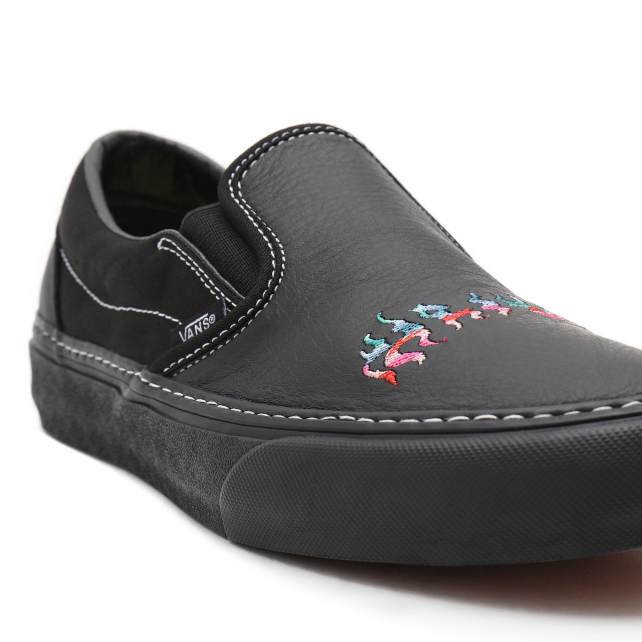 Vans X Wade Goodall Classic Slip-On Sf Black Classic Mens Womens - (Wade Goodall) Black VN0A3MUCN3H Shoes