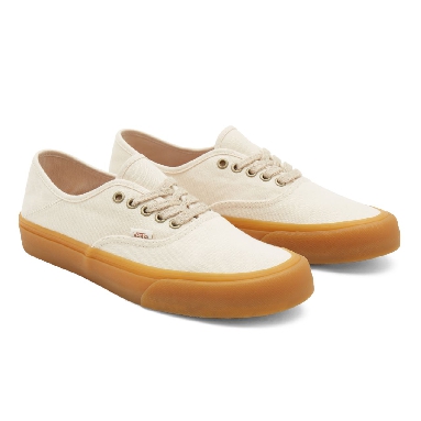 Vans Eco Theory Authentic Sf Beige Classic Mens Womens - (Eco Theory) natural/double light gum VN0A5HYP9GZ Shoes