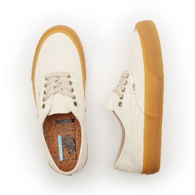 Vans Eco Theory Authentic Sf Beige Classic Mens Womens - (Eco Theory) natural/double light gum VN0A5HYP9GZ Shoes