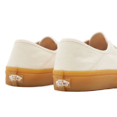 Vans Eco Theory Authentic Sf Beige Classic Mens Womens - (Eco Theory) natural/double light gum VN0A5HYP9GZ Shoes