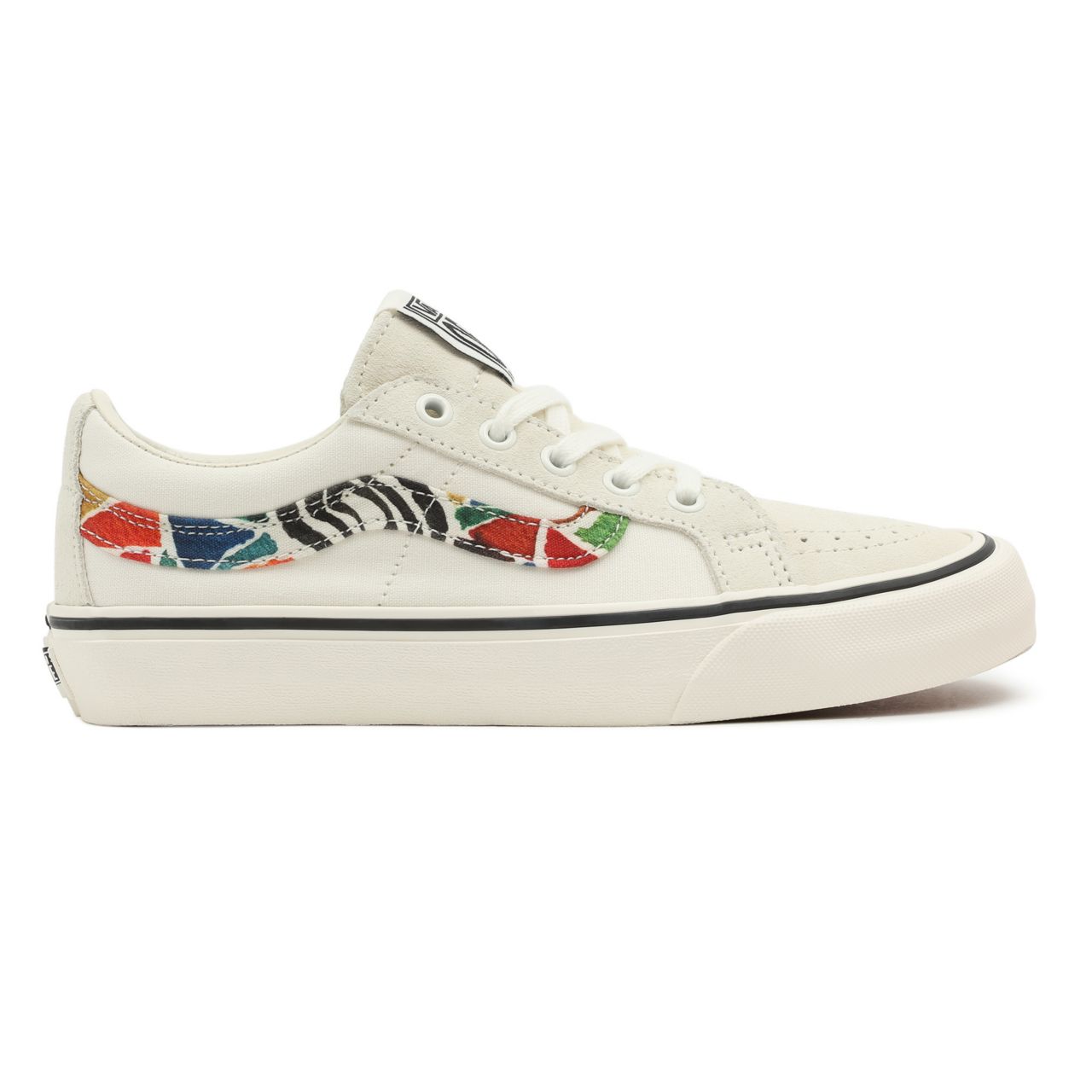 Vans Hanna Scott Sk8-Low Reissue Sf White Classic Mens Womens - (Hanna Scott) Multi/Marshmallow VN0A4UWIA61 Shoes