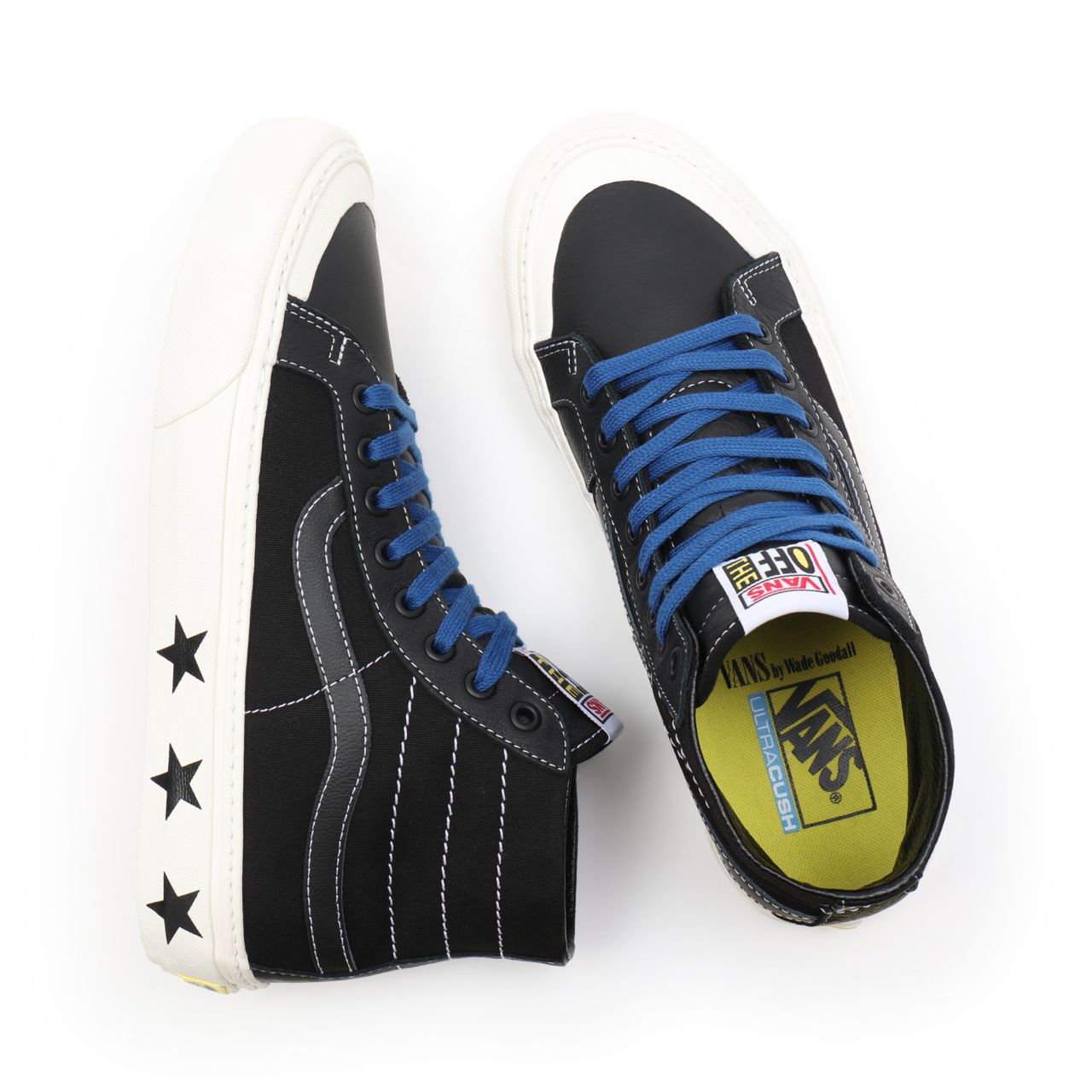 Vans X Wade Goodall Sk8-Hi 138 Decon Sf Black Classic Mens Womens - (Wade Goodall) black/black VN0A3MV16BD Shoes