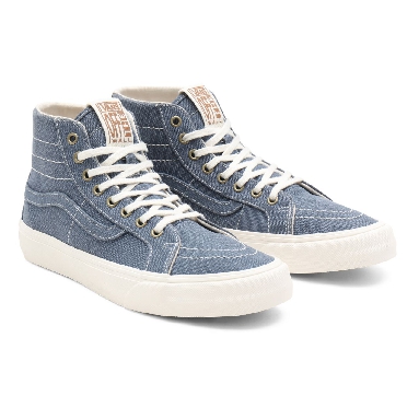 Vans Eco Theory Sk8-Hi 38 Decon Sf Blue Classic Mens Womens - (Eco Theory) cement blue/marshmallow VN0A4UWNA01 Shoes