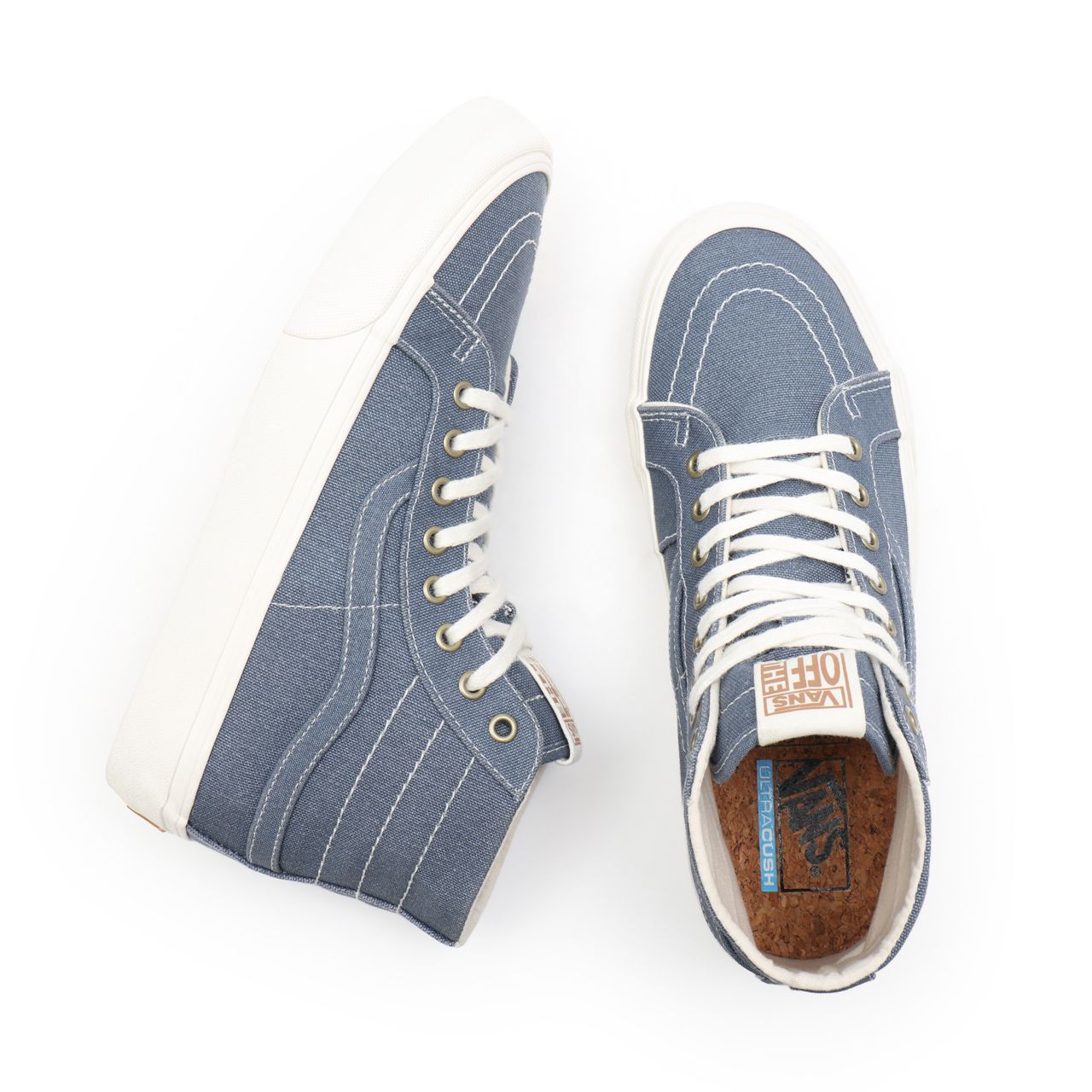 Vans Eco Theory Sk8-Hi 38 Decon Sf Blue Classic Mens Womens - (Eco Theory) cement blue/marshmallow VN0A4UWNA01 Shoes