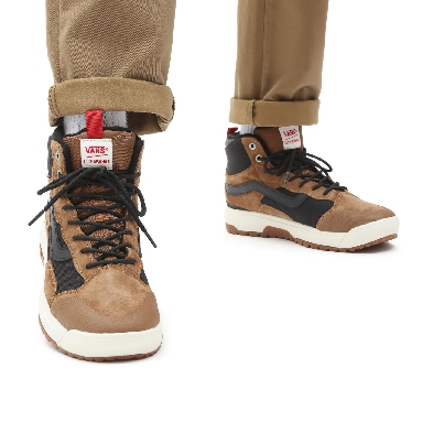 Vans Ultrarange Exo Hi MTE-1 Brown Classic Mens Womens - dachshund/black VN0A5KS5FW6 Shoes