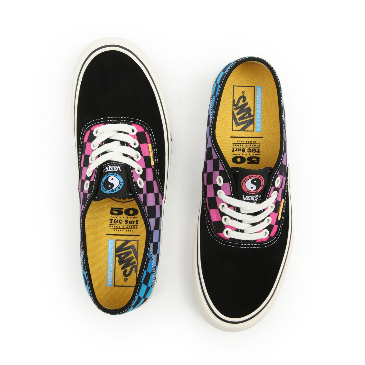 Vans T&C Authentic Sf Multicolour Classic Mens Womens - (T&C) Multi/Marshmallow VN0A4BWT8FZ Shoes