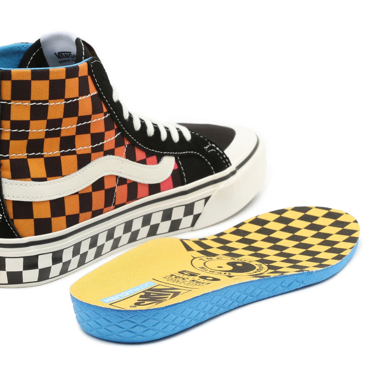 Vans T&C Sk8-Hi 138 Decon Sf Multicolour Classic Mens Womens - (T&C) Checkerboard/Marshmallow VN0A3MV1A5G Shoes