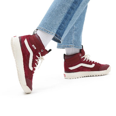 Vans UltraRange Exo Hi MTE-1 Red Classic Mens Womens - pomegranate/port VN0A5KS5A2D Shoes