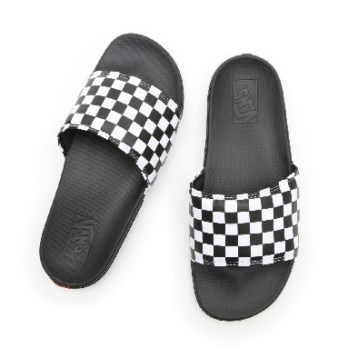 Vans Checkerboard Mens La Costa Slide-On Black Classic Mens Womens - (Checkerboard) True White/Black VN0A5HF527I Shoes