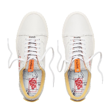 Vans x Space Voyager Old Skool Classic Mens Womens - (Space Voyager) True White VN0A38G1UP9 Shoes