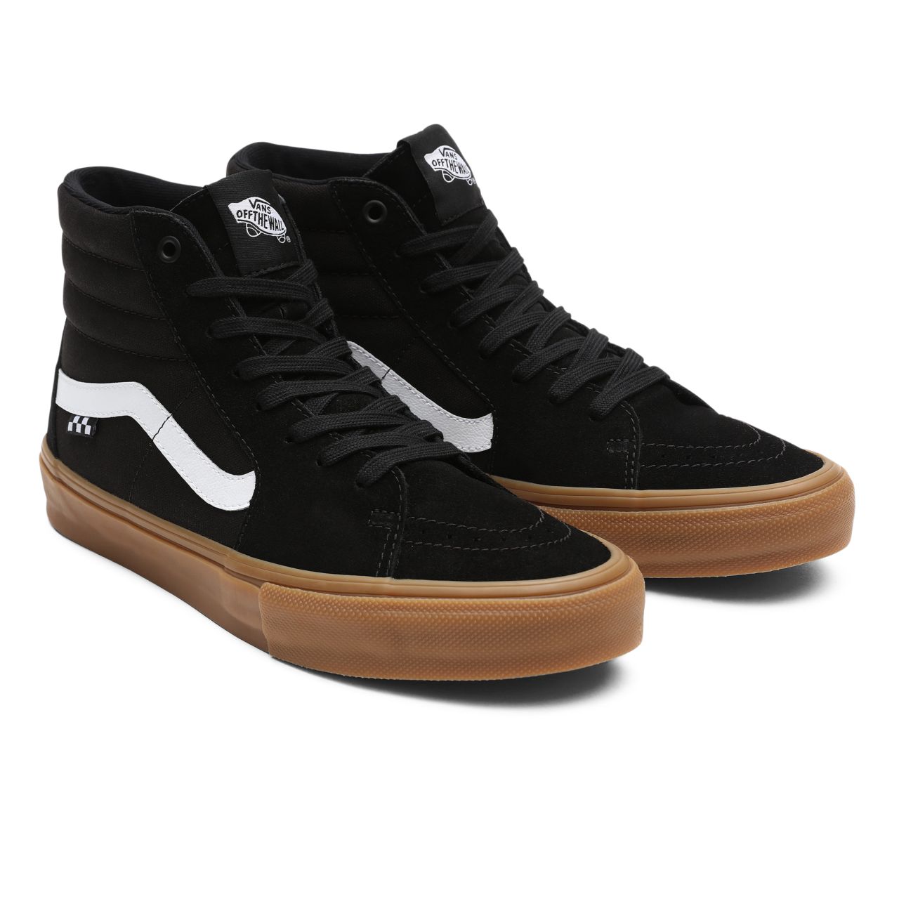 Vans Skate SK8-Hi Black Classic Mens Womens - Black/Gum VN0A5FCCB9M Shoes