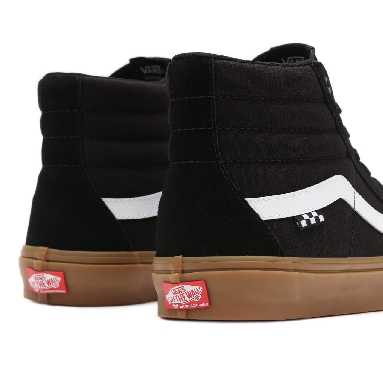 Vans Skate SK8-Hi Black Classic Mens Womens - Black/Gum VN0A5FCCB9M Shoes