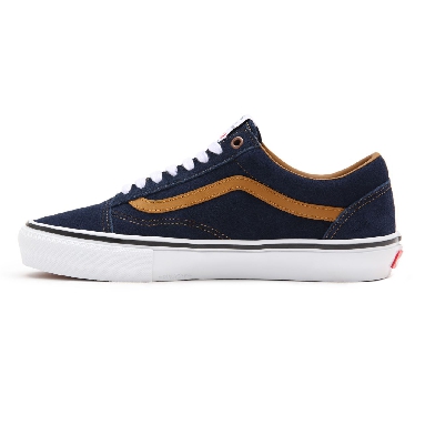 Vans Reynolds Skate Old Skool Brown Classic Mens Womens - (Reynolds) navy/golden brown VN0A5FCB9CV Shoes