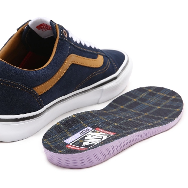 Vans Reynolds Skate Old Skool Brown Classic Mens Womens - (Reynolds) navy/golden brown VN0A5FCB9CV Shoes