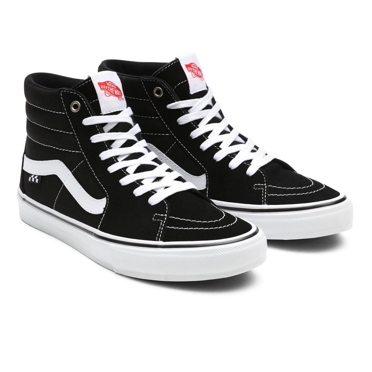 Vans Skate SK8-Hi Black Classic Mens Womens - Black/White VN0A5FCCY28 Shoes