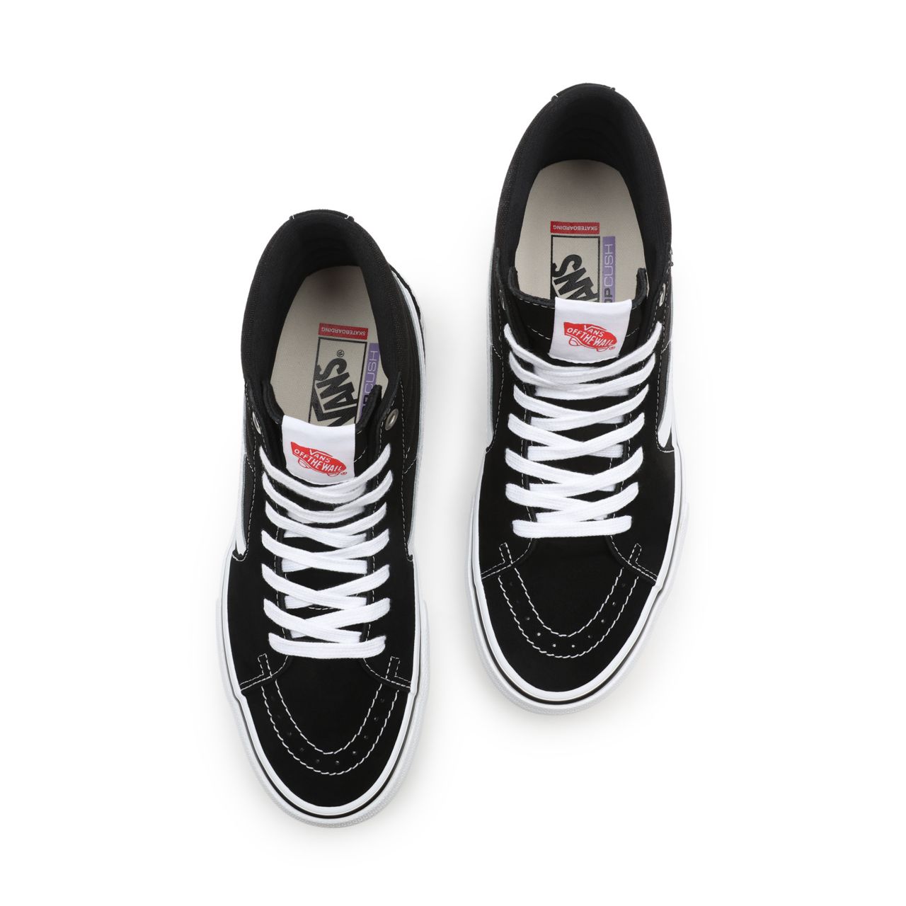 Vans Skate SK8-Hi Black Classic Mens Womens - Black/White VN0A5FCCY28 Shoes