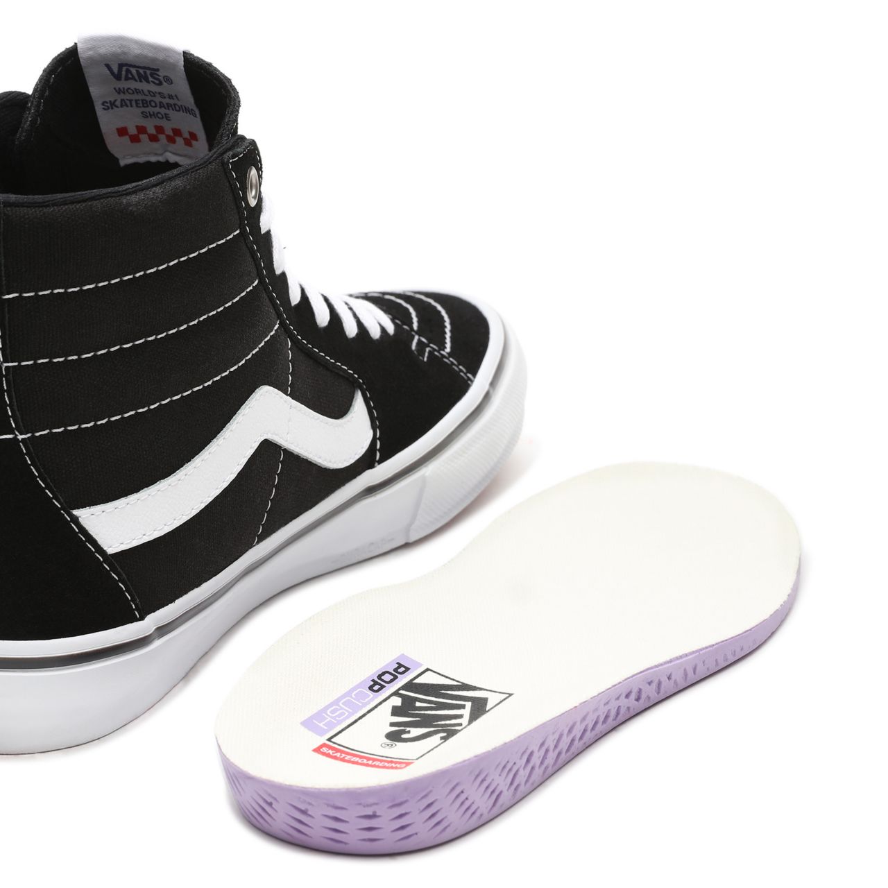 Vans Skate SK8-Hi Black Classic Mens Womens - Black/White VN0A5FCCY28 Shoes