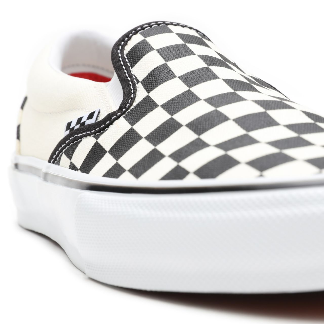 Vans Skate Checkerboard Slip-On White Classic Mens Womens - (Checkerboard) Black/Off White VN0A5FCAAUH Shoes