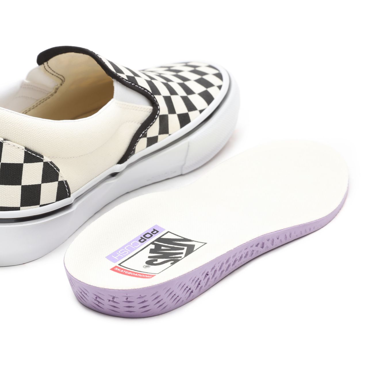 Vans Skate Checkerboard Slip-On White Classic Mens Womens - (Checkerboard) Black/Off White VN0A5FCAAUH Shoes