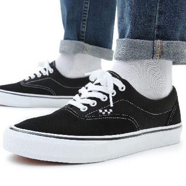 Vans Skate Era Black Classic Mens Womens - Black/White VN0A5FC9Y28 Shoes